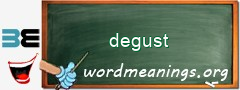 WordMeaning blackboard for degust